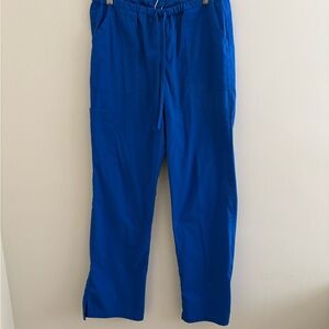 Cherokee Adult Large Blue Scrub Pants Bottoms Pockets Royal Medical Healthcare